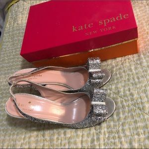 Kate spade “Cinderella” slip ons